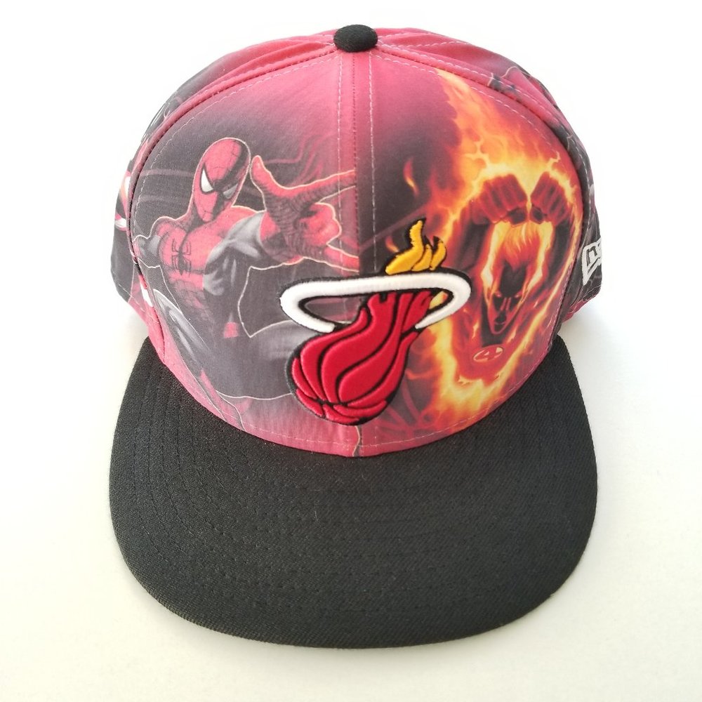 Marvel Miami Heat Baseball Cap New Era Size 7 5/8